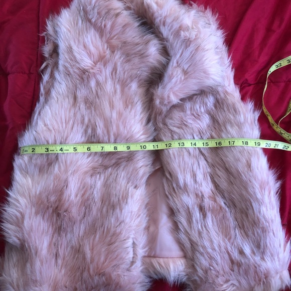 CI Sono Faux Fur collection pink vest size Large - Picture 3 of 6